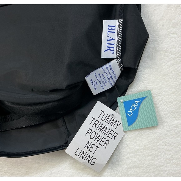 New Tummy Trimmer Bathing Top 18W Blair Black Power net‎ lining Paded Cups Lycra - Picture 9 of 10